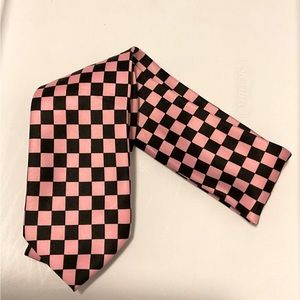 Pink Checkered Tie
